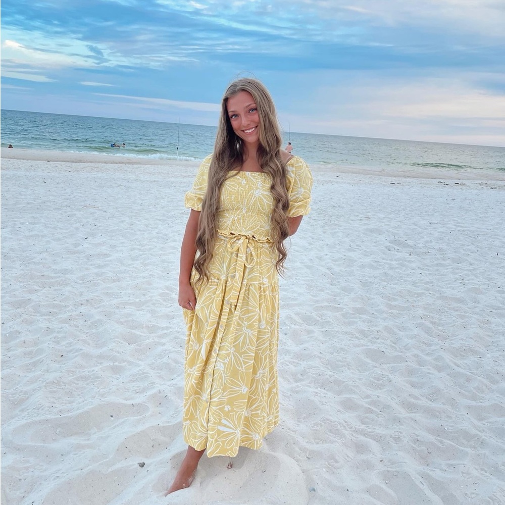 Target Yellow Floral Skirt Set
